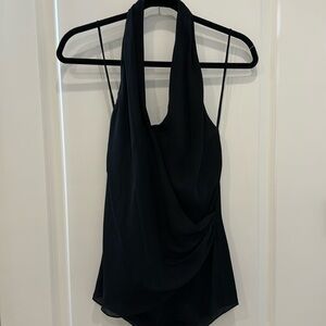 Haute Hippie Size Small Halter Silk Top.